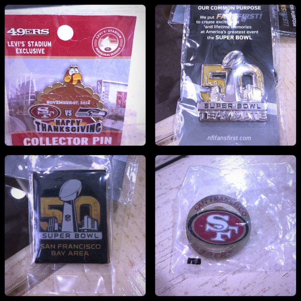 Bundle NWT San Francisco 49ers Super Bowl Collectors Pins 🏈